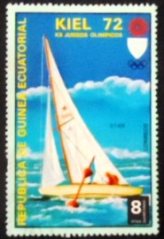 Selo postal da Guiné Equatorial de 1972 Star