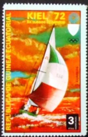 Selo postal da Guiné Equatorial de 1972 Soling