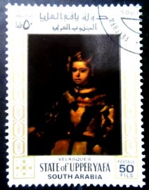 Selo postal de Upper Yafa de 1967 Infanta Margareta Theresa