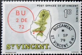 Selo postal de São Vicente de 1979 Buccament