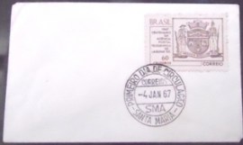 Envelope Comemorativo de 1967 Centenário Agência Postal Laguna