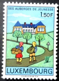 Selo postal de Luxemburgo de 1967 Luxembourg Youth Hostels