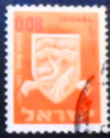 Selo postal de Israel de 1966 Beer Sheva