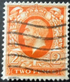 Selo postal do Reino Unido de 1935 King George V Dark Background