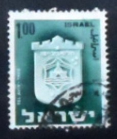 Selo postal de Israel de 1966 Tel Aviv-Yafo
