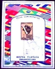 Folhinha Autorizada de 1946 Mostra Filatélica Panamericana