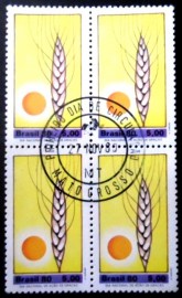Quadra de selos do Brasil de 1980 Ação de Graças