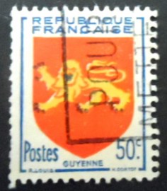 Selo postal da França de 1949 Guyenne