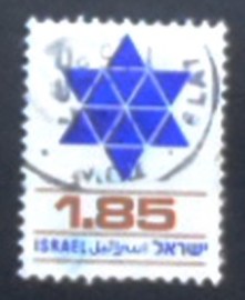 Selo postal de Israel de 1975 Star of David