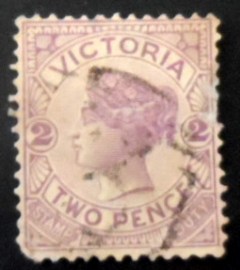 Selo postal de Victoria de 1899 Queen Victoria