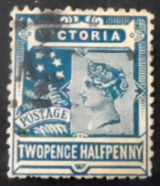 Selo postal de Victoria de 1899 Queen Victoria