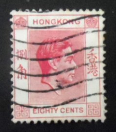 Selo postal de Hong Kong de 1948 King George VI