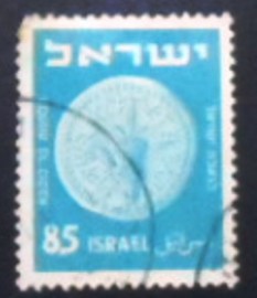 Selo postal de Israel de 1952 Palm Branch and Lemon