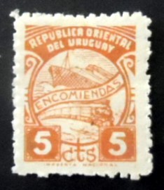 Selo postal do Uruguai de 1948 Encomiendas