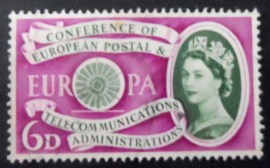 Selo postal do Reino Unido de 1960 Conference Emblem 6d