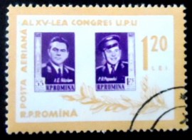 Selo postal da Romênia de 1963 Nikolayev & Popovich