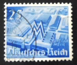 Selo postal da Áustria de 1940 Construction Trade Fair