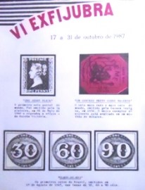 Folhinha Comemorativa de 1987 VI EXFIJUBRA