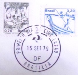 Selos postais do Brasil de 1979 Babaçu e Barqueiro