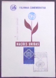 Folhinha de 1970 Jubileu da ONU