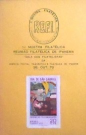 Folhinha de 1970 1ª Mostra Filatélica Ipanema