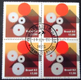 Quadra de selos do Brasil de 1982 Cia Vale do Rio Doce