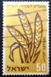 Selo postal de Israel de 1958 Wheat