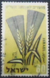 Selo postal de Israel de 1958 Barley