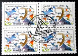 Quadra de selos postais do Brasil de 1982 Bastos Tigre