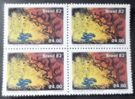 Quadra de selos do Brasil de 1982 Ação de Graças
