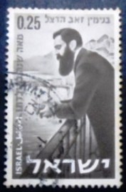 Selo postal de Israel de 1960 Theodor Herzl