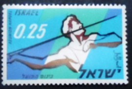Selo postal de Israel de 1961 Congress of the Sports Organization Hapoel