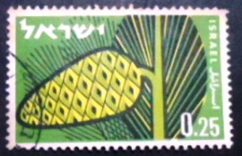 Selo postal de Israel de 1961 Afforestation Pine Cone