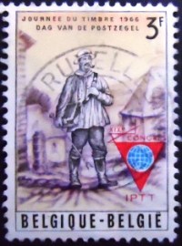 Selo postal da Bélgica de 1966 19th World IPTT Congress