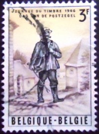 Selo postal da Bélgica de 1966 Stamp Day