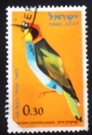 Selo postal de Israel de 1963 European Bee-eater