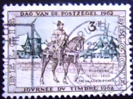 Selo postal da Belgica de 1962 Stamp Day