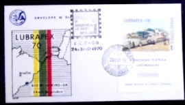 Envelope FDC de 1970 LUBRAPEX 70
