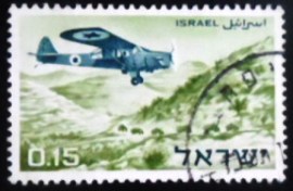 Selo postal de Israel de 1967 Taylorcraft Auster AOP.5