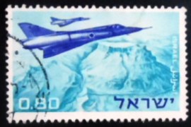 Selo postal de Israel de 1967 Dassault Mystre III CJ