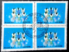 Quadra de selos postais do Brasil de 1987 Anunciação