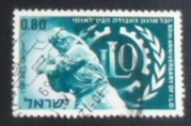 Selo postal de Israel de 1969 International Labor Organization