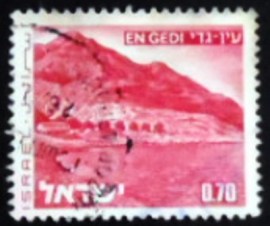 Selo postal de Israel de 1972 Ein Gedi