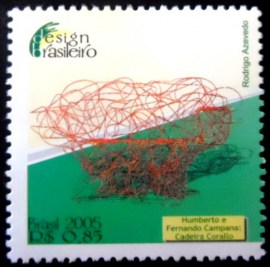 Selo postal do Brasil de 2005 Cadeira