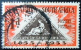 Selo postal da África do Sul de 1953 Cape Triangular Stamp