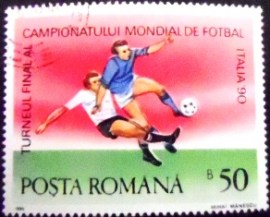 Selo postal da Romênia de 1990  Italy - Austria