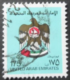 Selo postal dos Emirados Árabes Unidos de 1984 Coat of Arms