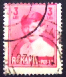 Selo postal da Romênia de 1928 King Michael child 3