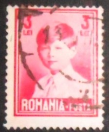 Selo postal da Romênia de 1930 King Michael child 3