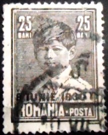 Selo postal da Romênia de 1930 Michael I of Romania overprinted 25